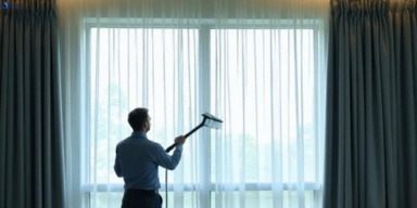 Commercial curtain steam cleaning service bell-post-hill-vic hotels offices