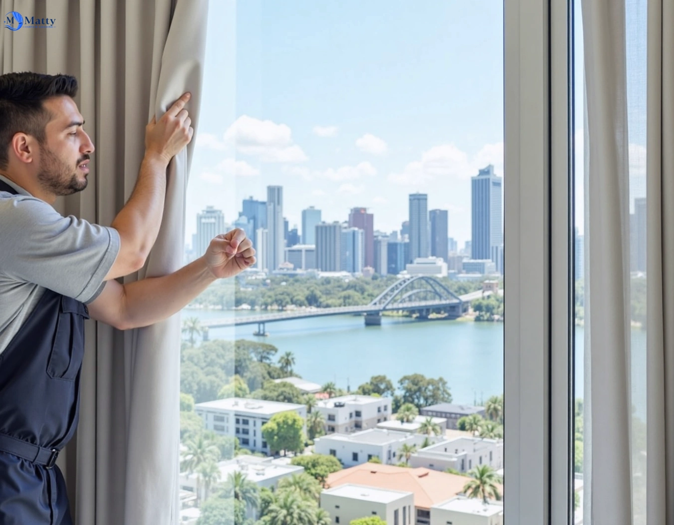 Professional curtain steam cleaning service bell-post-hill-vic QLD by Matty Curtain Cleaning
